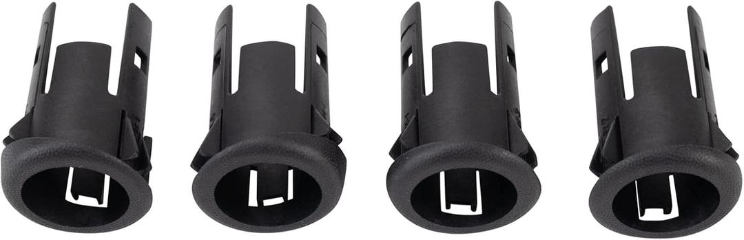 TRQ Rear Parking Assist Sensor Bezel Set Black Compatible with 2008-2015 Ford F-250 Super Duty F-350 Super Duty TRQ Rear Parking Assist Sensor Bezel Set Black Compatible with 2008-2015 Ford F-250 Super Duty F-350 Super Duty