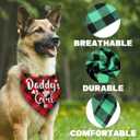 Daddy's Girl Dog Bandana - Printed Pet Scarf Accessories for Small, Medium & Large Dogs - Perfect for Dog Birthday, Christmas & Father's Day Parties