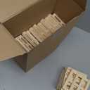 Tioncy 36 Pcs Mini Wooden Pallets Wood Pallet Coasters Crafts Rustic Square Bar Coasters for Hot Cold Beverage Drink Wine Beer Table Protection, 4" x 4" x 0.6"