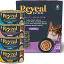 Reveal Entrées Natural Wet Cat Food Paté, Grain-Free with Added Vitamins & Minerals, Carrageenan-Free and High Protein, Variety Selection in Pate (20 x 2.47 oz cans), BBD 05/13/2028