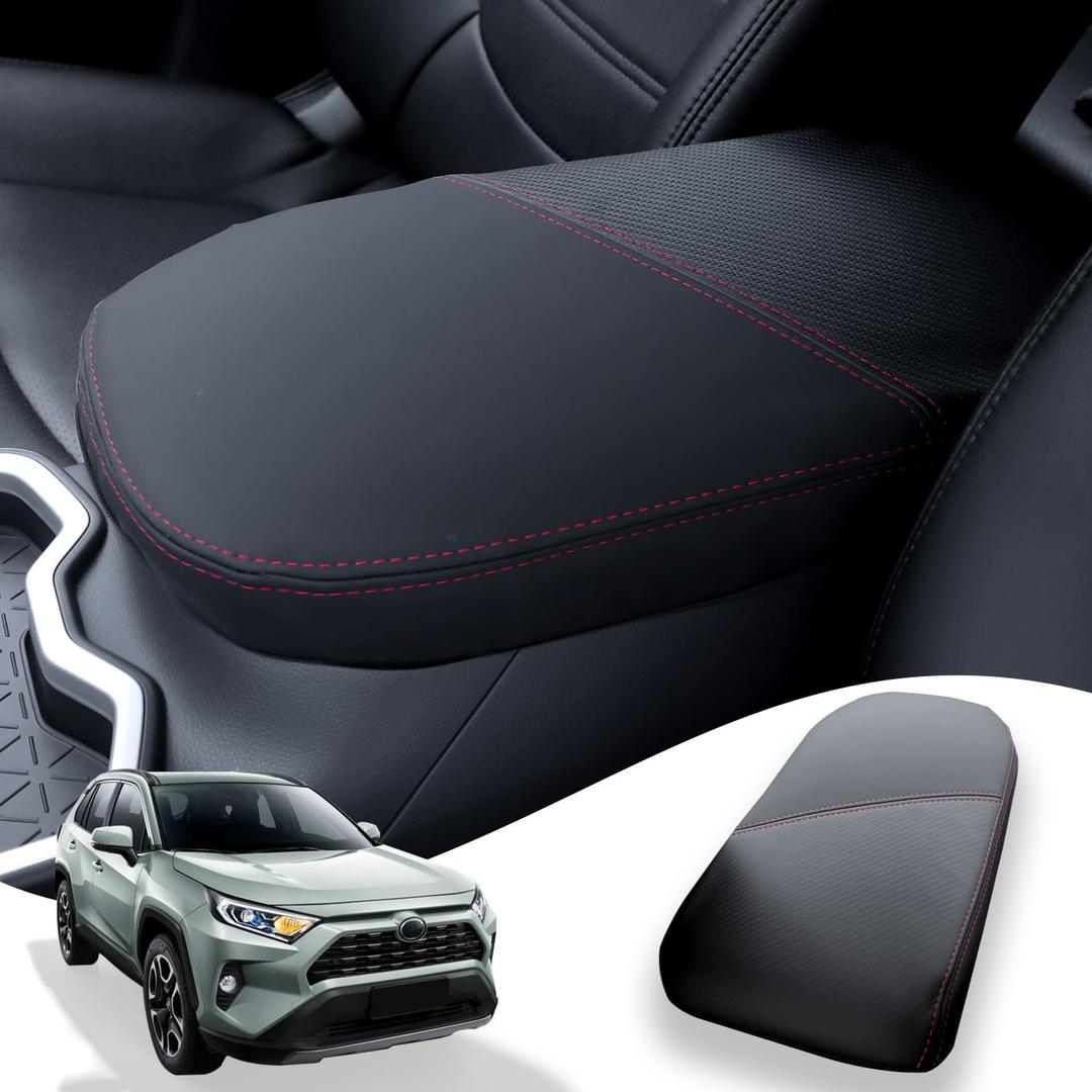 Car Armrest Cover for Toyota RAV4 2025 2024 2023 2022 2021 2020 2019 Anti-Scratch Armrest Protector Center Console Cover Toyota Interior Accessories