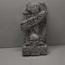 JOYIN 17” Halloween Foam RIP Graveyard Tombstones (5 Pack), Yard Sign Headstone Decorations and 10 Bonus Metal Stakes for Halloween Yard Outdoor Indoor Decorations