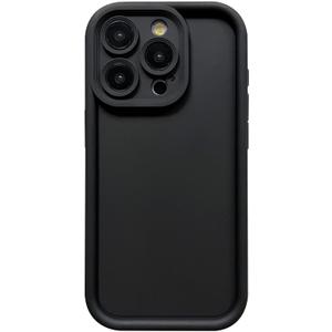 Puxicu Slim Case for iPhone 16 Pro Max, Enhanced Camera Protection, Shockproof Skin-Friendly Touch Soft Case Cover for iPhone 16 Pro Max Phone 6.9 inch, Black