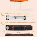 Heavy Duty Canopy Bag Replacement, Large Tent Storage Bag with Roller Wheels 63X10X10in, 800D Oxford Fabric Pop Up Canopy Replacement Parts