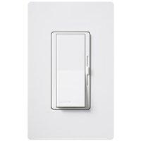 Lutron DV-600PH-WH White Diva 1-Pole Paddle Dimmer, 600W Max Capacity