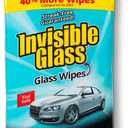 Invisible Glass 90161 Large Glass Cleaning Wipes for Streak-Free Windows, Mirrors, and Glass, Lint-Free, Ammonia-Free, Tint-Safe, for Home and Auto, Flat Pack, 28 Count