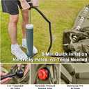 Inflatable Tents for Camping,Easy Blow Up Tent with Hand Pump,4 Seasons Waterproof Air Inflatable Camping Tent House for Family Weekend Camping, 9.8ft X 7.2 ft for 4-6 person