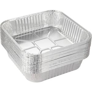 Waytiffer 25pack- 8 x 8 Aluminum foil Pans Disposable Heavy Duty Square baking Cake Pan, Cooking Tins Homemade Breads Oven Pans,Foil Pan, Baking pan Roasting