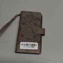 Asuwish Compatible with Samsung Galaxy S21 Glaxay S 21 5G 6.2 inch Wallet Case and Tempered Glass Screen Protector Flower Leather Flip Card Holder Cell Phone Cover for Gaxaly 21S G5 Women Men (Gray)