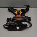 PHOEPET No Pull Dog Harness Medium Reflective Front Clip Vest with Handle,Adjustable 2 Metal Rings 3 Buckles,[Easy to Put on & Take Off](M, Orange)