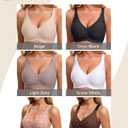 Zolaia Wireless Jelly Bras for Women Bralette Comfy Push Up Tshirt Bra (Black, L)