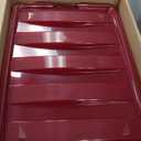 IRIS USA 94 Qt. Stackable Plastic Storage Bins with Lids, 2 Pack - BPA-Free, See-Through Organizing Solution, Latches, Durable Nestable Containers, Secure Pull Handle, Made in USA - Red