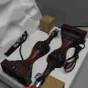 Set of 2 Touch Control 3-Way Dimmable Table Lamps with 2 USB Charging Ports Traditional Bedside Lamps with Bell Shape Faux Silk Shade & Brown Base for Bedroom Nightstand Living Room LED Bulbs Included