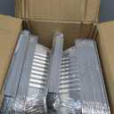 PLASTICPRO Disposable 9 x 13 Aluminum Foil Pans With Lids Half Pack of 50