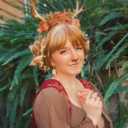 MOSTORY Woodland Flower Antler Headband - Fairy Reindeer Headpiece with Vines for Renaissance Accessories Women Cosplay