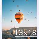 JCJMY 13x18 Picture Frame White for Photo and Poster, Horizontal and Vertical Formats for Wall Hanging, 13 x 18 Wall Gallery Frame