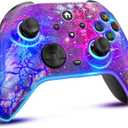 Switch Controllers for Nitendo Switch/Lite/OLED, 1200mAh Wireless Switch Pro Controller, 10 Colors Light & Cool Nebula Design, Switch Turbo controller with Vibration/Motion Control/Turbo/Gyro/Wake up