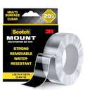 Scotch-Mount Multi-Purpose Gel Tape, Double-Sided Tape for Heavy Duty Applications, Removable Mounting Tape, Nano Tape, Water-Resistant Clear Mounting Tape, Holds up to 20 lbs, 1-Pack