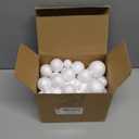 Yalumo 70 Pack Foam Balls for Crafts, 5 Size Smooth Polystyrene Foam Balls 0.8 1.2 1.6 2 2.4 Inch Round White Foam Craft Balls for School Projects, Christmas Decoration, Modeling, DIY Ornaments