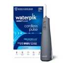 Waterpik Cordless Pulse Rechargeable Portable Water Flosser for Teeth, Gums, Braces Care and Travel with 2 Flossing Tips, Waterproof, ADA Accepted, WF-20 Gray, Packaging May Vary
