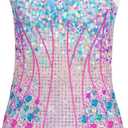 Kids Halloween Costumes Shapewear Bodysuit-Taytay Lover Sparkles One Piece Tank Top Cosplay Clothes 5-12 Years Old