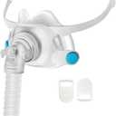 Replacement CPAP Full Face Mask F40 Improved for Airfit F30i X30i CPAP Mask Upgrade Silicone Cushion for CPAP Masks with Headgear, Elbow/Swivel, Cushion(Large)