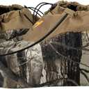 Insulated Boot Covers, 600D Durable Cold Weather Insulators with Water-Resistant PU Leather, Non-Slip Boot Covers for Hunting, Fishing, Camping, and Outdoor Activities (Next Camo) (Large)