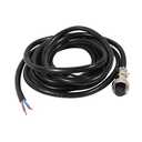 uxcell GX12 4 Pins Double Female Head Aviation Socket Connector Electrical Cable 2m