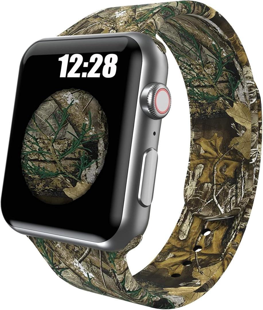 Compatible Apple Watch Bands, Silicone for iWatch Series 6 5 4 SE 3 2, 38mm 40mm 41mm 42mm 44mm 45mm Girls Women