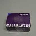 ENERLITES Blank Device Wall Plate, Gloss Finish, Mid-Size Blank Outlet Covers, 1-Gang 4.88" x 3.11", Unbreakable Polycarbonate Thermoplastic, UL Listed, 8801M-BR-10PCS, Brown (10 Pack)