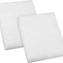 Pangda 2 Pcs 24 x 58'' Double Sided Fusible Foam Stabilizer Flex 2 Sided Flex Foam Stabilizer Soft and Reliable White Iron-on Non-Woven Fusible Interfacing for Sewing Tote Bags Purses Quilting