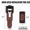 Door Latch Mortise Tool, Door Latch Installation Kit with Precision Scoring and Chiseling Template for Clean and Accurate Installation Door Latch Cutting Tool Fits 1-3/4" or 1-3/8" Thick Wooden Door