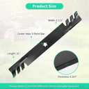 138971 Gator Mulching Blades for 42" Deck, 532138971 Mower Blades Compatible with Craftsman Hus-qvarna Pou-LAN Lawn Tractor, Replaces 134149, 127843, 138498, 422719, 2 Pack