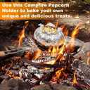 2 Pcs Campfire Popcorn Popper, 33.86'' Popcorn Maker for Camping