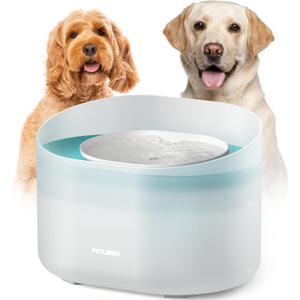 PETLIBRO 2.1Gal/8L Dog Water Fountain for Large Dog, Anti-Splash Dog Water Bowl Dispenser, Super Quiet Pet Water Fountain, 5 Layer Filtration Water Dispenser for Large Dogs Cats and Multi-Pet Homes (Blue)