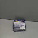 High Pressure Shower Head - Anti-Clogging Silicone Nozzles - 2.5 GPM Removable Restrictor - Easy to Clean Adjustable Replacement - easy to install with Plumbers Tape - 6 inch - Matte Black Finish