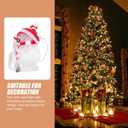 2 x Angoily USB Snowman, USB Christmas Tree for Desk, 2 Pcs Snowman Night Light, Christmas Tree for Computer Colorful Glowing Cartoon Lamp for Bedroom Living Room Xmas Party Led Cute Room Decoration