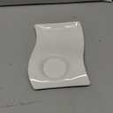 Villeroy & Boch New Wave Cafe Large Party Plate, 8.5 x 6.5 in, Premium Porcelain, White