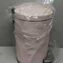 Cesun 1.2 Gallons Small Pink Trash Can, Bathroom Garbage Can with Lid and Foot Pedal, Mini Round Wastebasket for Bathroom, Bedroom, Office, 4.5 Liters / 1.2 Gallons, Pink