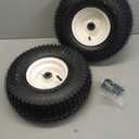 15x6.00-6 Rubber Lawn Mower Tire and Wheel, 2 Pcs Replacement 15x6-6nhs Riding Mowers Lawn Tire and Wheel with Bearing Bore 3/4", 3" Centered Hub