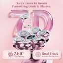 Electric Razors for Women - 7D Electric Shaver for Women, IPX8 Waterproof with USB-C Fast Charge, LED Display, 2 Speeds & Magnetic Heads,Raspberry Sorbet