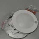 ZAGO LED 6" 120 Volts Closet Light Wired, PIR Motion Sensor Ceiling Disc Light, 15W, 1100 Lumens, CRI>80, 5000K Daylight White for Closet, Laundry, Garage, Pantry, Wet Location, ETL, White, 2 Packs