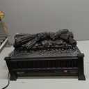 Riseon Electric Fireplace Logs Inserts Heater 20-Inch, Remote Controller Fireplace Heater, Adjustable Flame Colors, Realistic Fake firewood Flame, Overheat Protection, Timer, Thermostat, 1500W Black