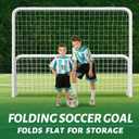 NAIZEA Soccer Goal - Heavy Duty Soccer Net for Backyard Training & Practice