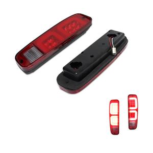 ADIIL Red Lens Red LED Rear Tail Brake Lights Taillamps For 74-91 Ford E150 F150 250 350 100 Bronco