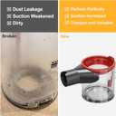V8 Replacement Dust Bin for Dyson V7 V8 SV10 SV11 Parts Vacuum Canister Replacement for Dyson V8 Attachments Dust Bucket Container Trash Can Dirt Cup Dustbin Part No.967699-01