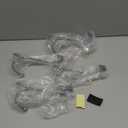 HFHOME 4Packs Over The Door Double Hanger Hooks, Metal Twin Hooks Organizer for Hanging Coats, Hats, Robes, Towels- Silver