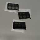 Suoman 3-Pack Samsung Galaxy S25 Ultra Camera Lens Protector, 9H Hardness Tempered Glass Film, [Unobstructed Flash] Individual Metal Protective Cover -Black