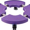 Heavy Duty Purple Plant Caddy with Wheels, 15-20inch Adjustable Rolling Indoor Plant Stand with Casters, Large Outdoor Plant Dolly Cart for Plants Planter, Flowerpots, Plant Pots (Lavender)