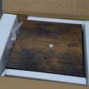 TUTOTAK Narrow Bookshelf, 8-Tier Bookcase, Spine Book Shelf for Small Space, Corner Standing Shelf for Living Room, Office, Study, Entryway, Rustic Brown BS06BB008